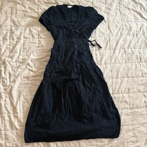 Universal Thread Black Maxi Wrap Dress